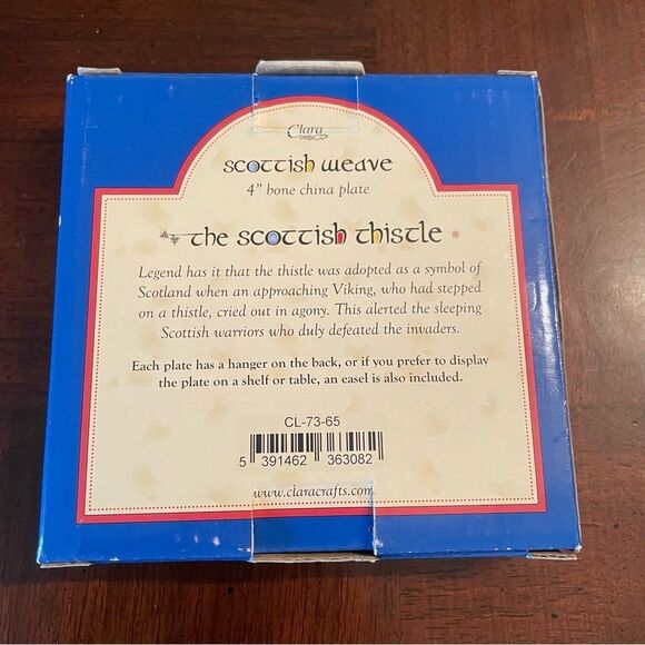 The Scottish Thistle Miniature 4" Bone China Collector Plate - Picture 6 of 7
